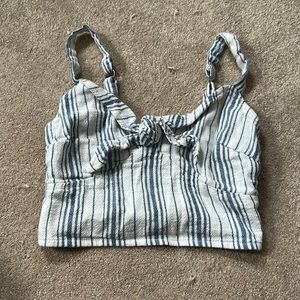 AE striped crop top